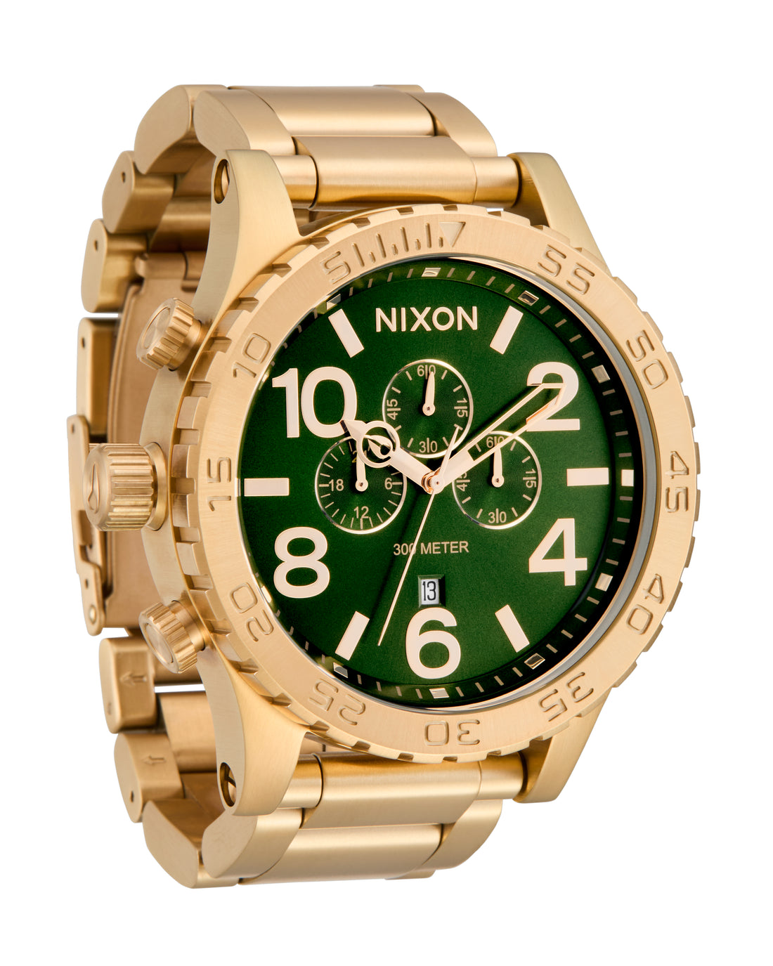 Nixon Chrono Gold & Green Sunray