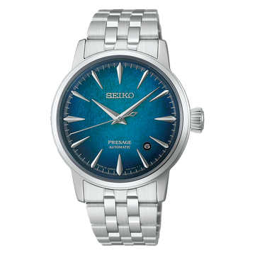 Seiko Presage Silver & Blue