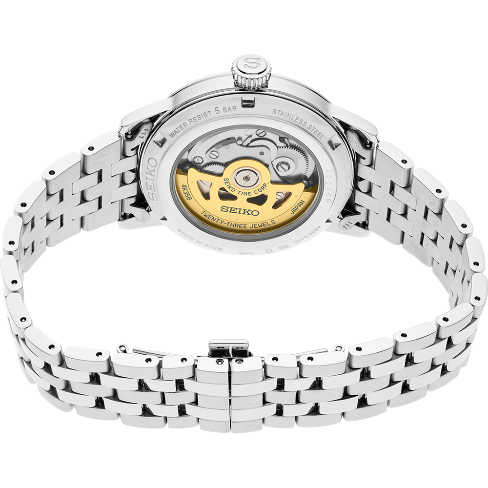 Seiko Presage Silver & Blue