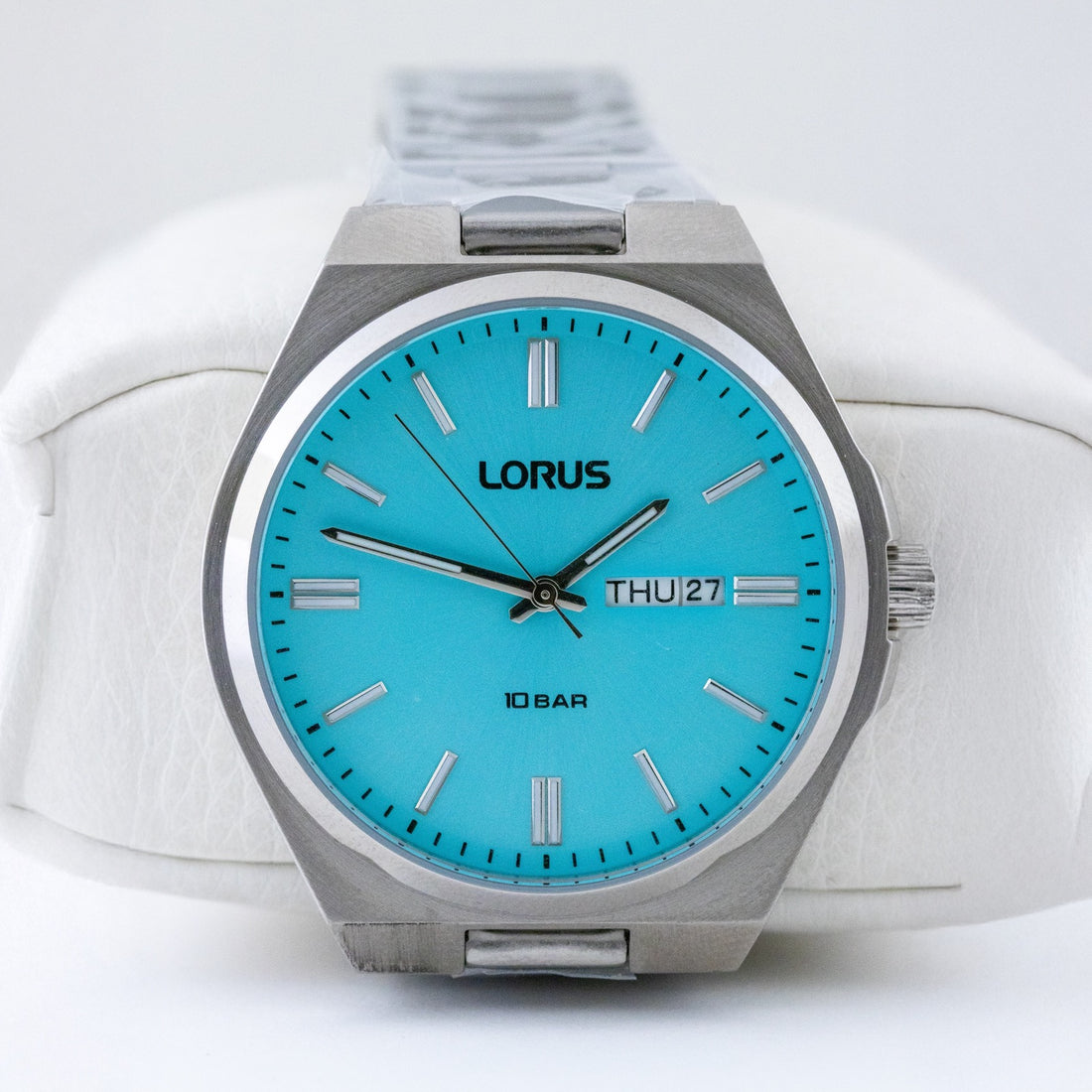 Mens Lorus Steel/Aqua