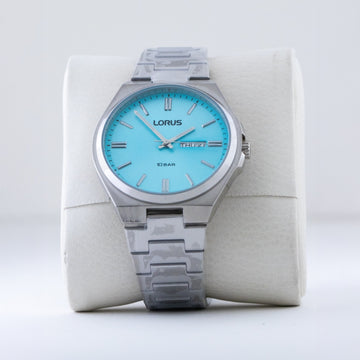 Mens Lorus Steel/Aqua