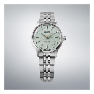 Seiko Presage Automatic Mint Dial Diamond Stainless Steel