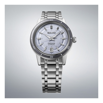 Seiko Presage Automatic Mauve Dial Stainless Steel Watch