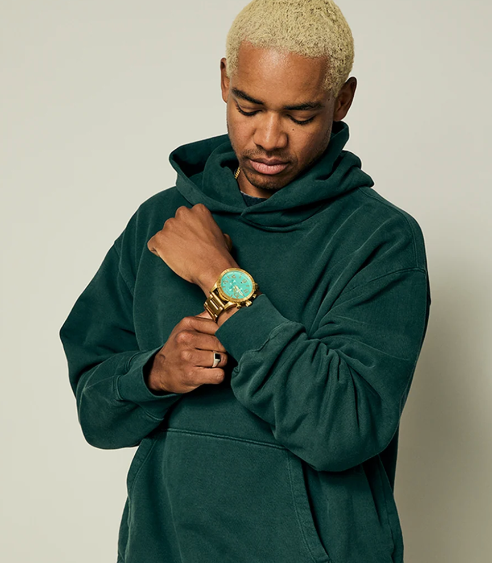 Nixon 51-30 Chrono Gold & Turqoise