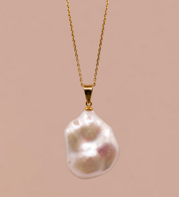 18ct Gold Pendant Baroque Pearl