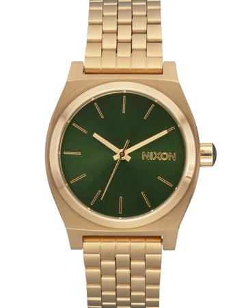 Nixon Medium Time Teller Gold & Green