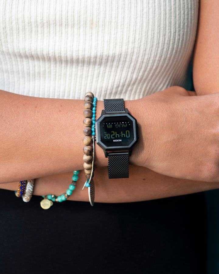 Nixon Siren All Black Milanese Digital