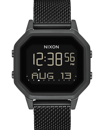 Nixon Siren All Black Milanese Digital