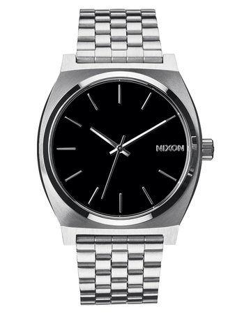 Nixon Time Teller Black & SIlver