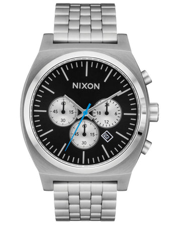 Nixon Time Teller Chrono Chrome Black