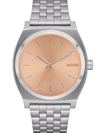 Nixon Time Teller Silver & Coral