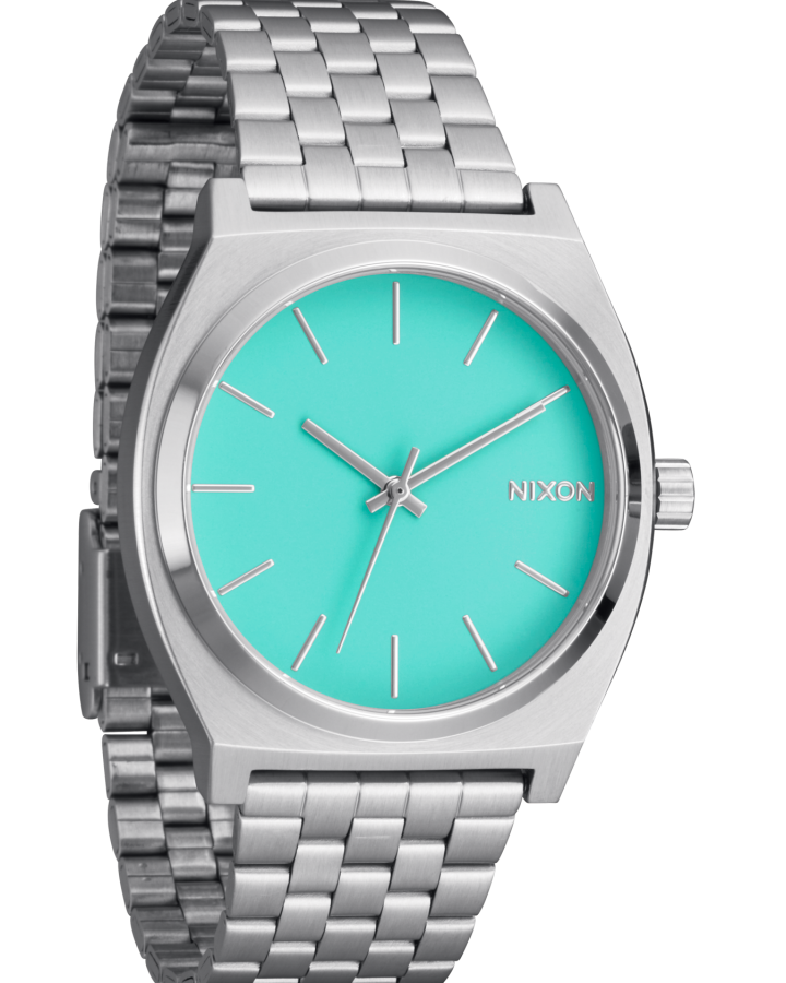 Nixon Time Teller Silver & Turqouise